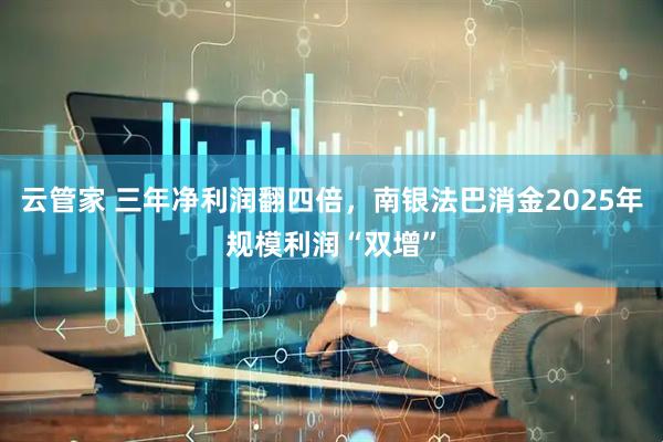 云管家 三年净利润翻四倍，南银法巴消金2025年规模利润“双增”
